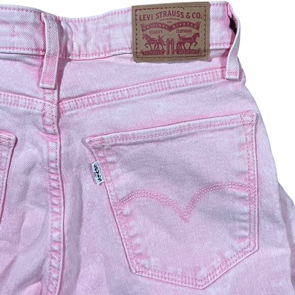Levi's 26 Y2K Pink Skinny Jeans High Rise Pastel Minimalist - Picture 2 of 4